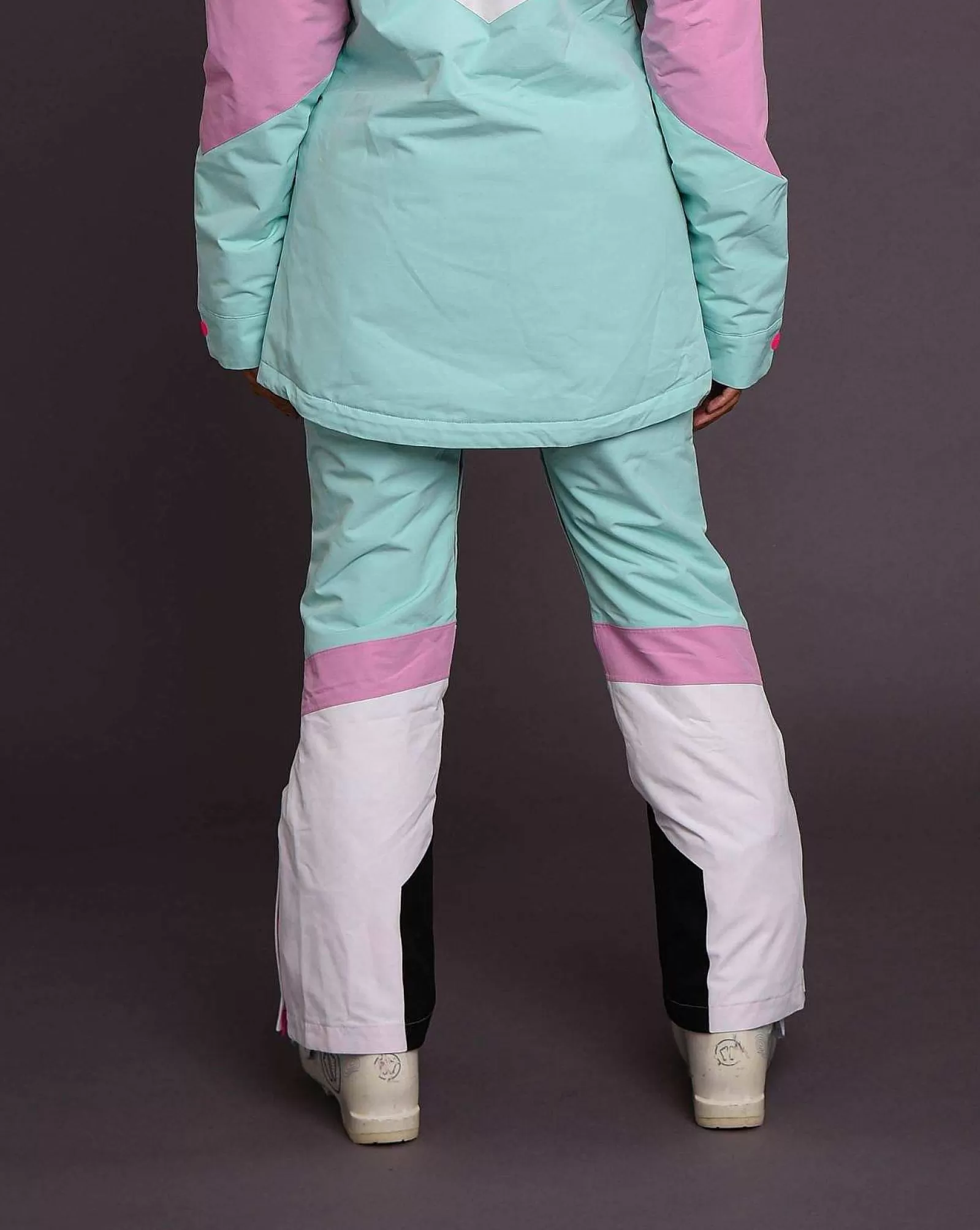 OOSC Snow Pants / Bibs<1080 Women'S Ski & Snowboard Pant - Pastel Pink, White & Pastel Mint