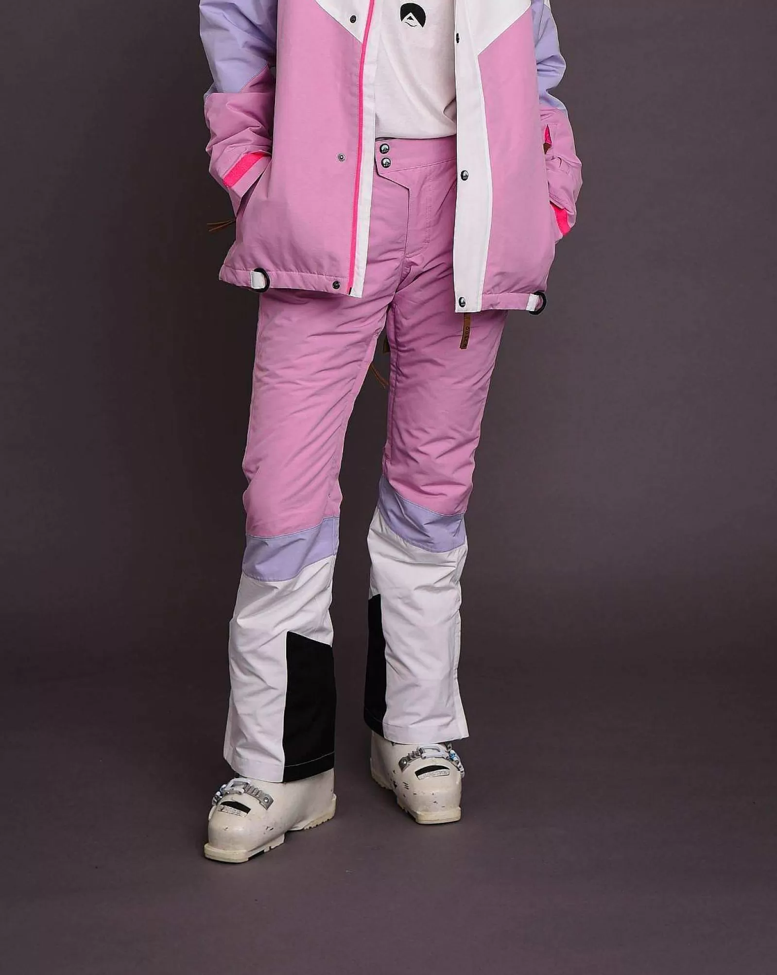 OOSC Snow Pants / Bibs<1080 Women'S Ski & Snowboard Pant - Pastel Pink, White & Pastel Purple