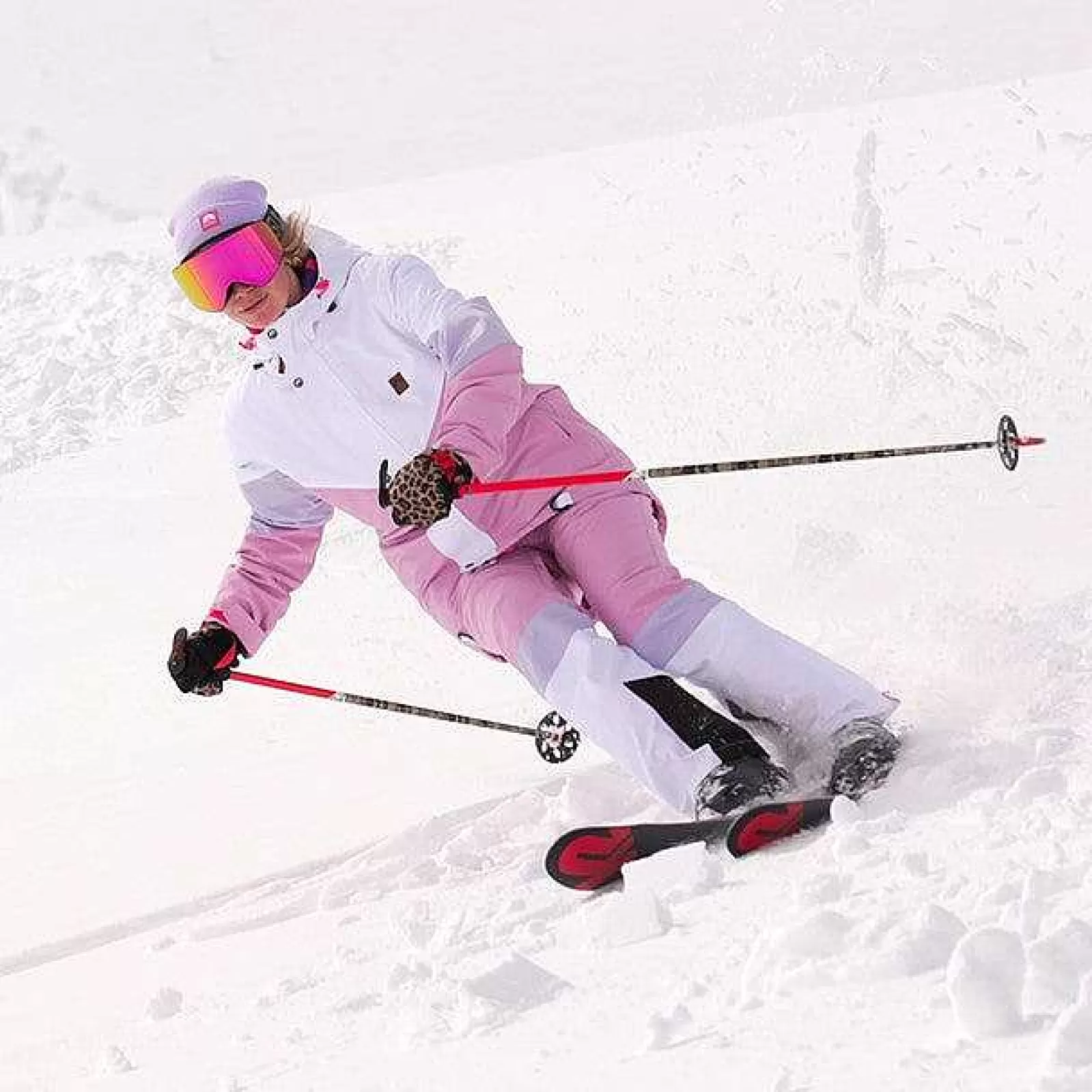 OOSC Snow Pants / Bibs<1080 Women'S Ski & Snowboard Pant - Pastel Pink, White & Pastel Purple