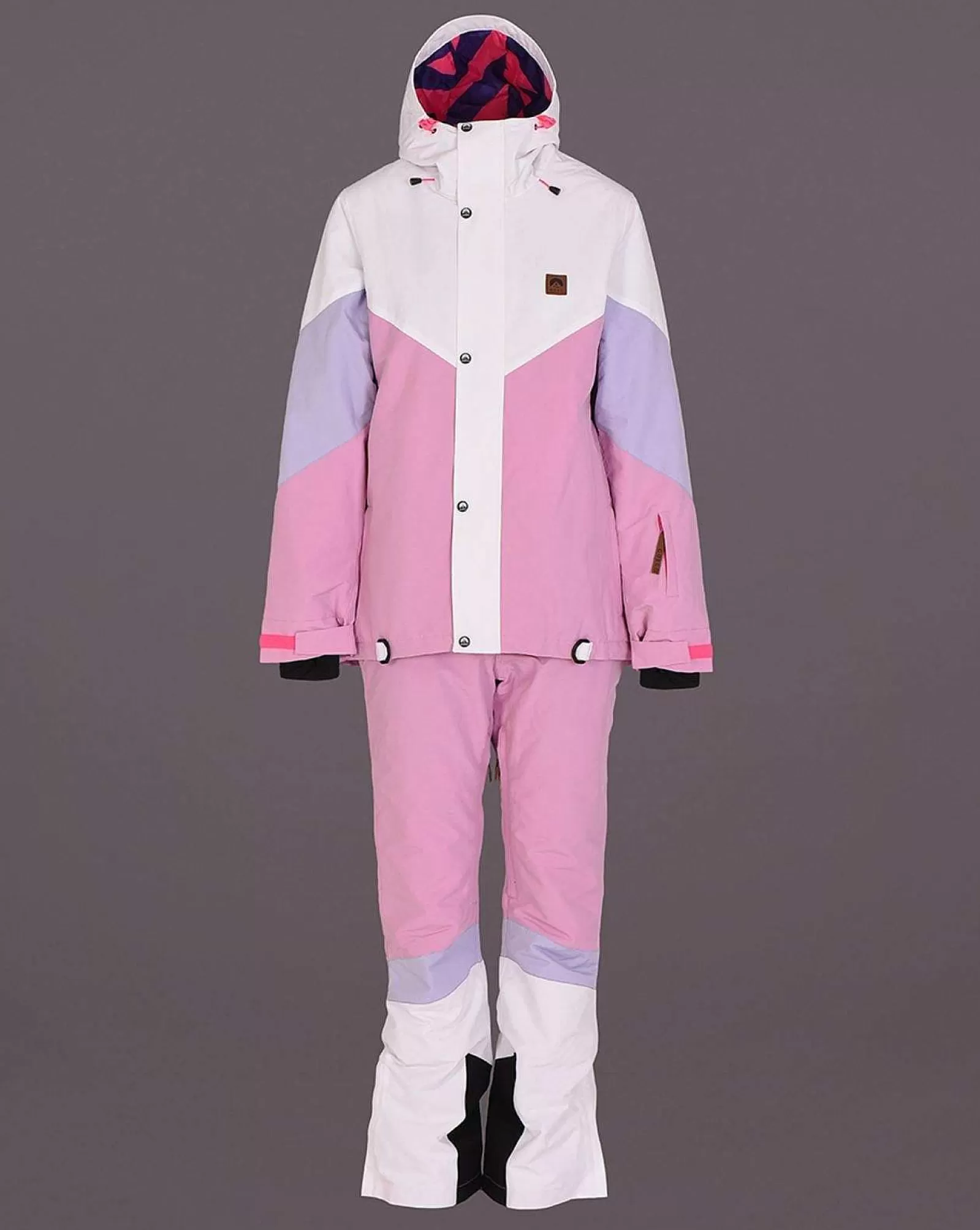 OOSC Snow Pants / Bibs<1080 Women'S Ski & Snowboard Pant - Pastel Pink, White & Pastel Purple