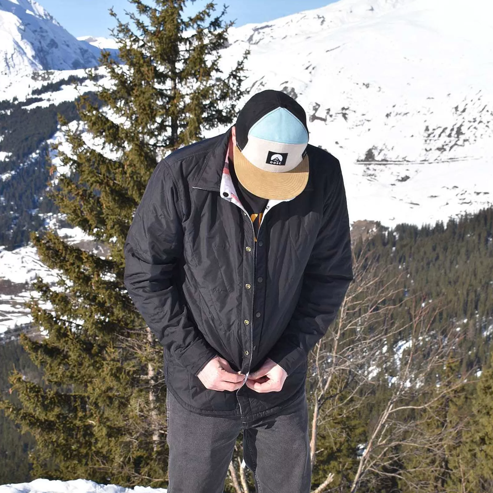 OOSC Insulated Jackets<Fresh Pow Men'S Reversible Mid-Layer Jacket - White, Red, Black & Grey