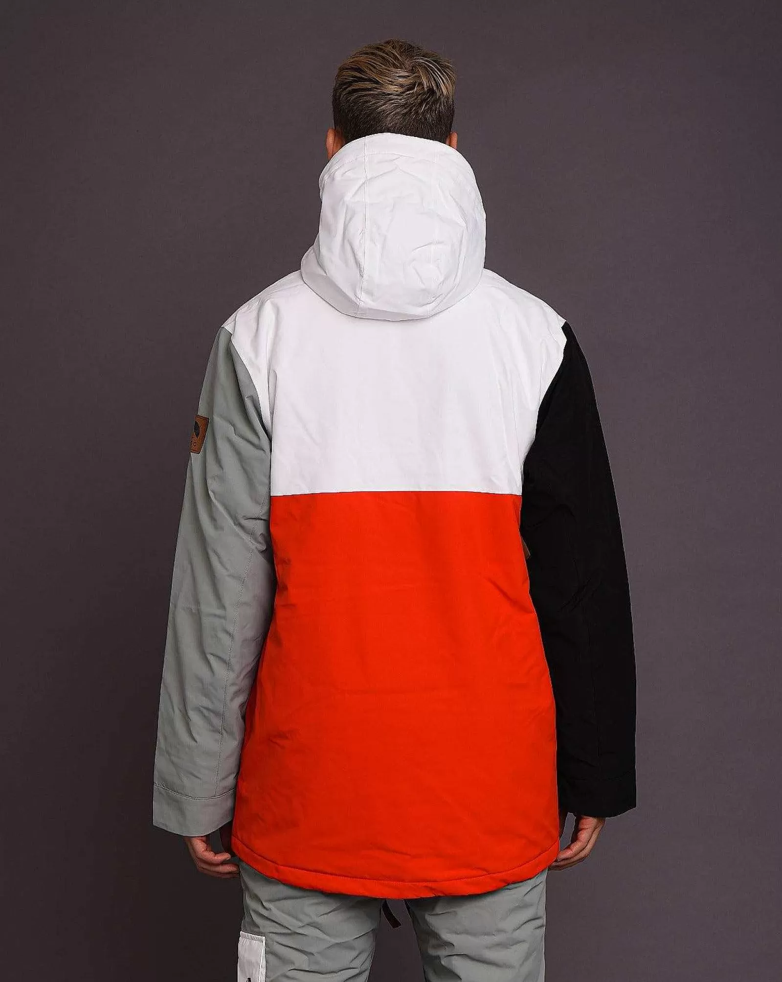 OOSC Snow Jackets<Fresh Pow Men'S Ski Snowboard Jacket - White, Red, Black & Grey