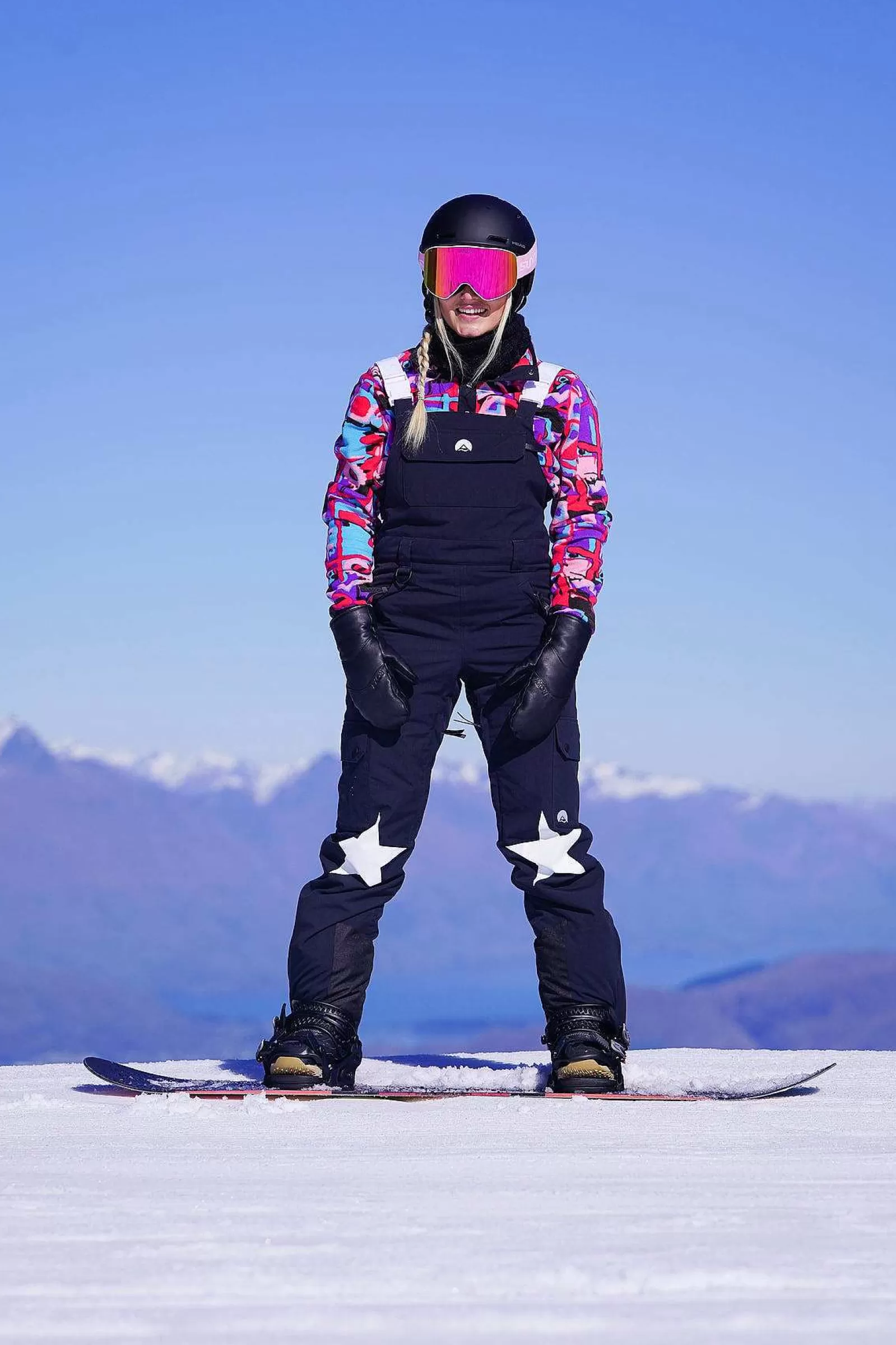 OOSC Yeh Girl Jackets & Bib Pants<Yeh Girl Ski & Snowboard Bib Pant - Katie Ormerod Black Stars Signature Line