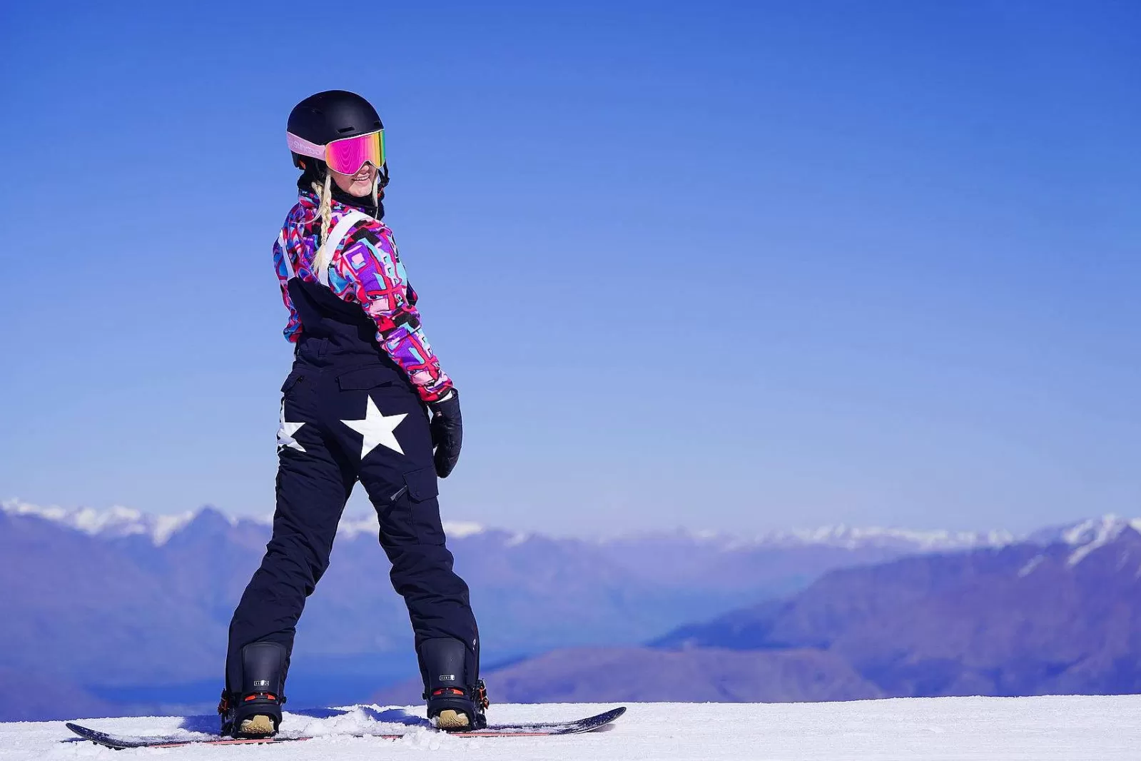 OOSC Snow Pants / Bibs<Yeh Girl Ski & Snowboard Bib Pant - Katie Ormerod Black Stars Signature Line