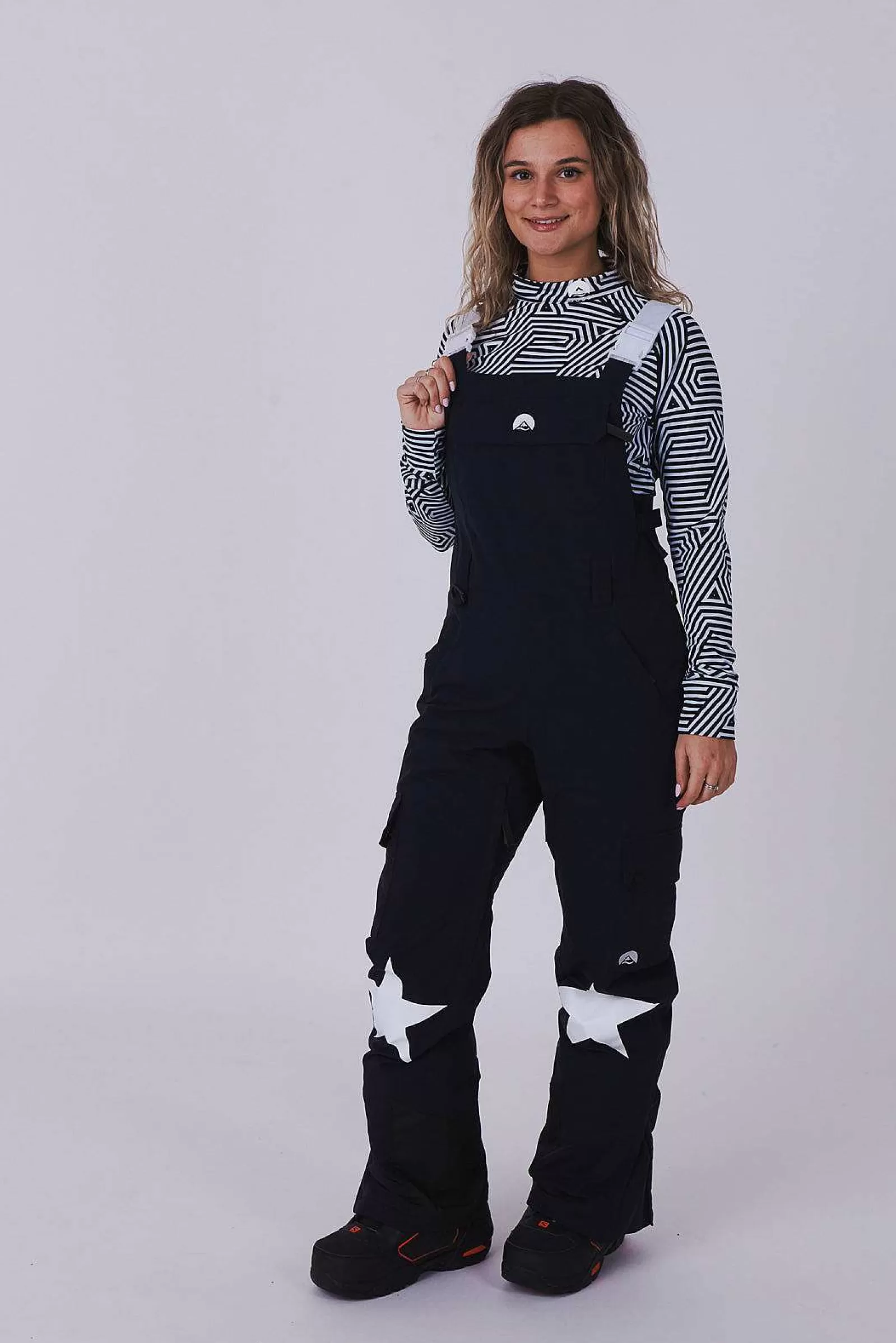 OOSC Snow Pants / Bibs<Yeh Girl Ski & Snowboard Bib Pant - Katie Ormerod Black Stars Signature Line