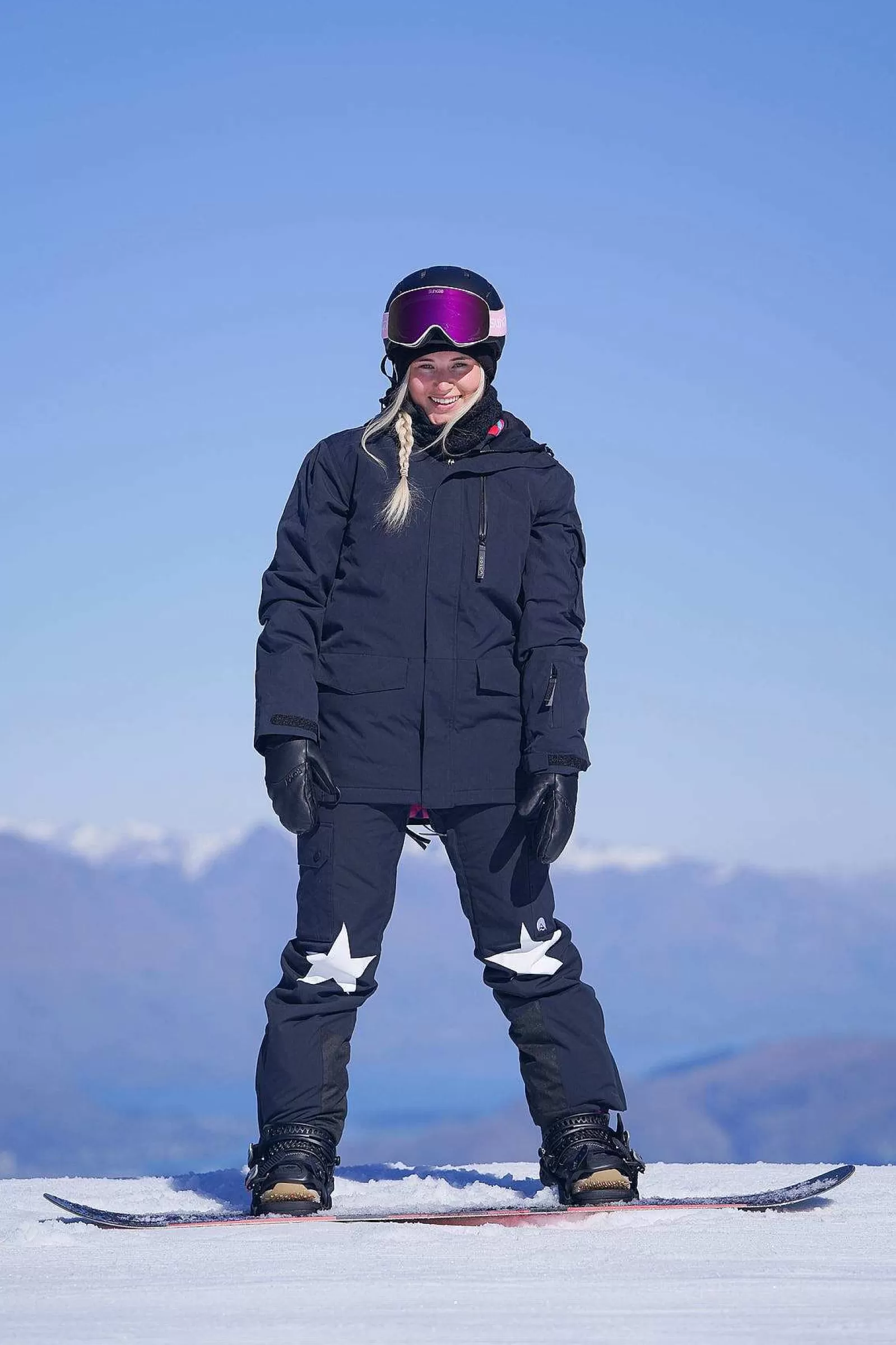 OOSC Yeh Girl Jackets & Bib Pants<Yeh Girl Ski & Snowboard Jacket - Katie Ormerod Black Stars Signature Line