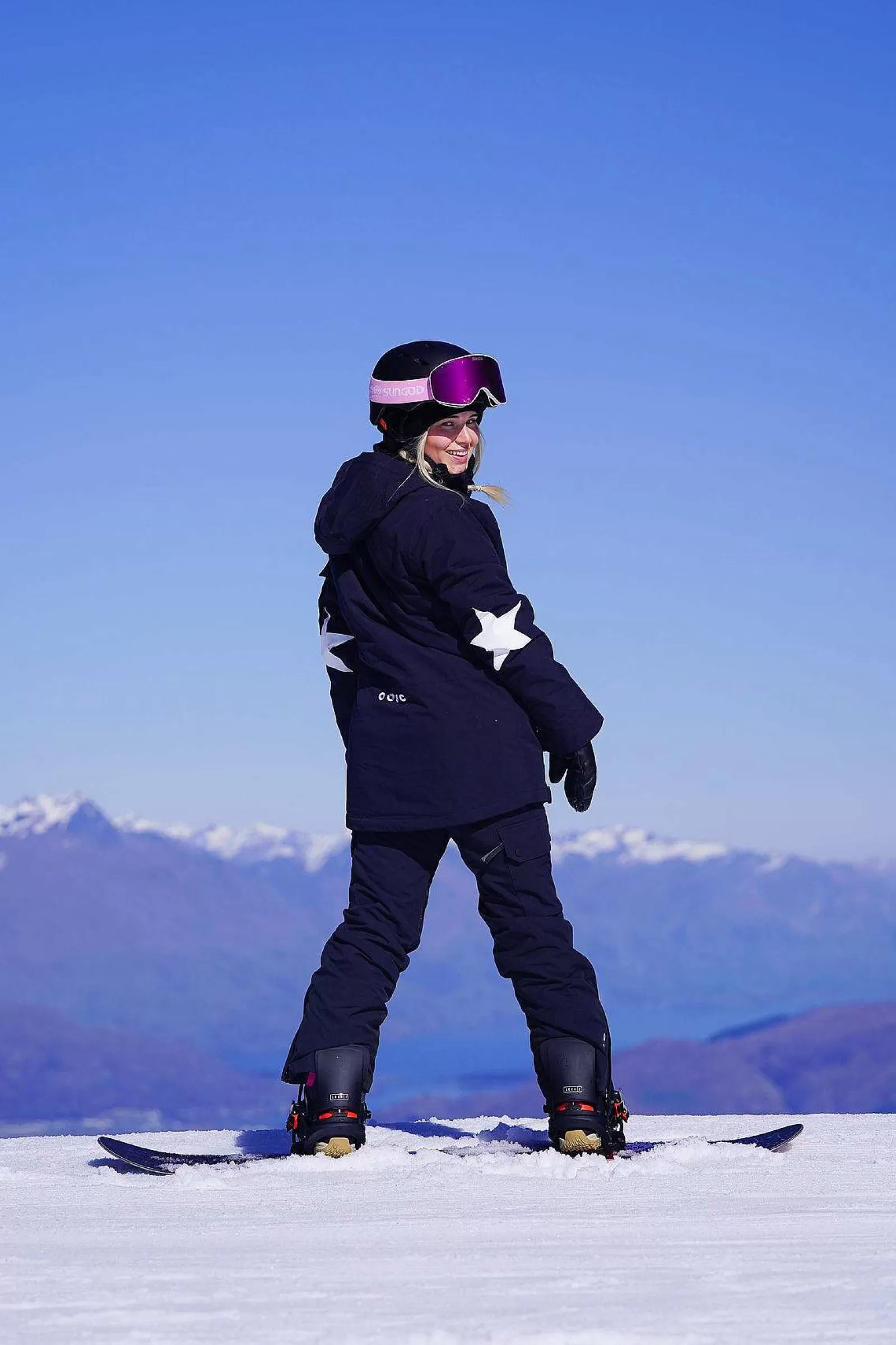 OOSC Snow Jackets<Yeh Girl Ski & Snowboard Jacket - Katie Ormerod Black Stars Signature Line