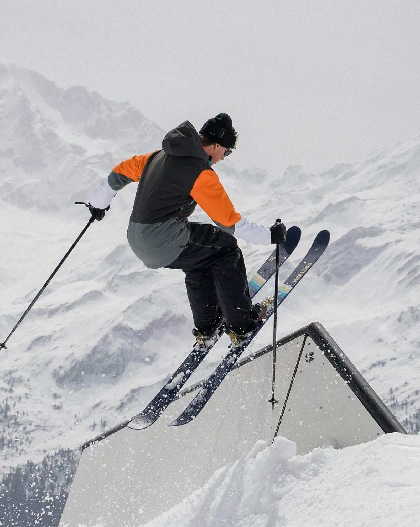 OOSC Snow Jackets<Yeh Man Men'S Ski & Snowboard Jacket - Black, Grey & Orange