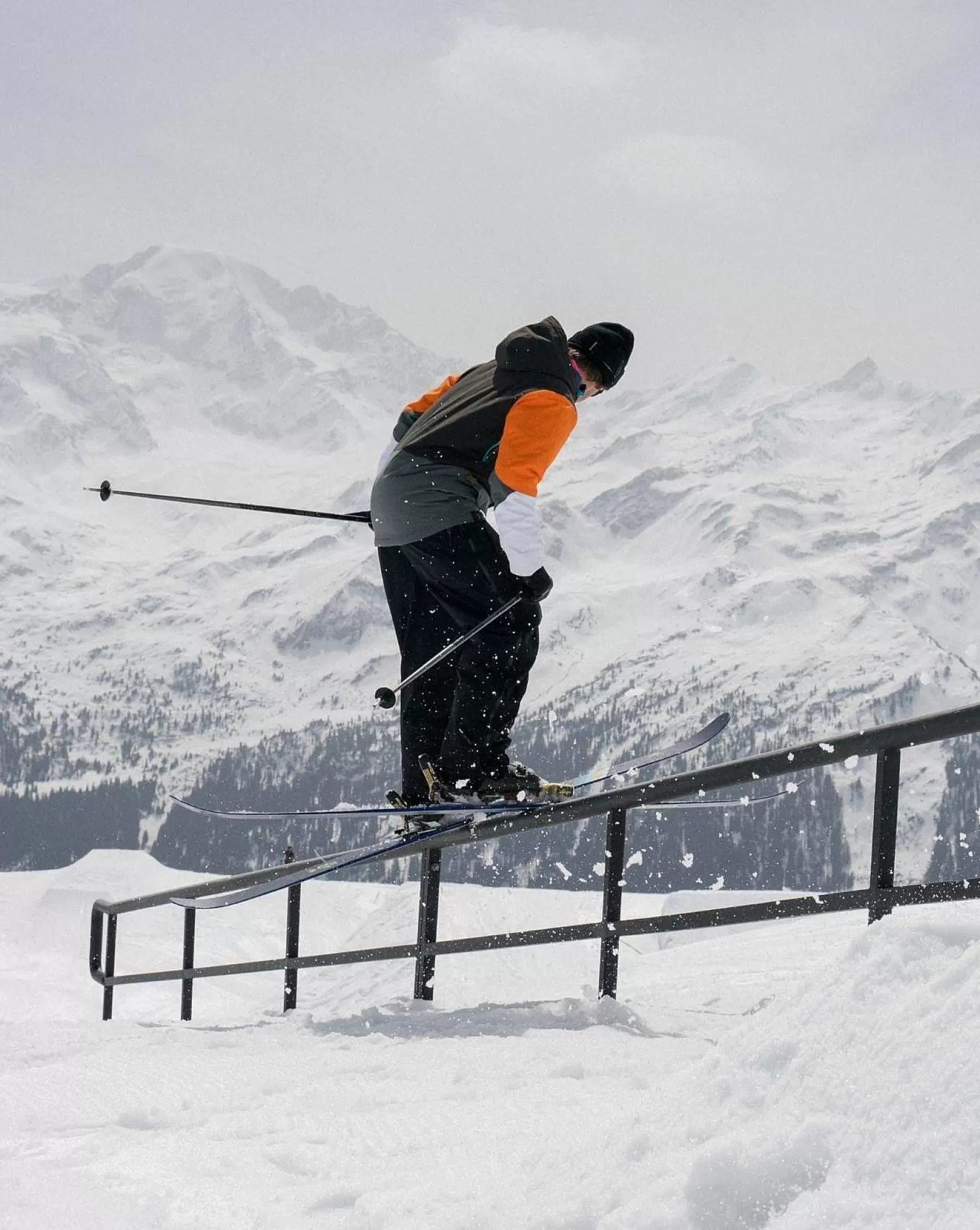 OOSC Snow Jackets<Yeh Man Men'S Ski & Snowboard Jacket - Black, Grey & Orange
